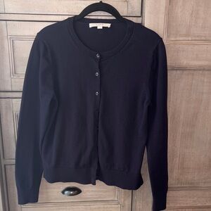 LOFT Women's Navy Cardigan, size medium